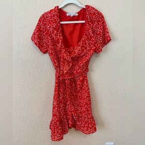Cupcakes & Cashmere Floral Wrap Dress, Size Medium